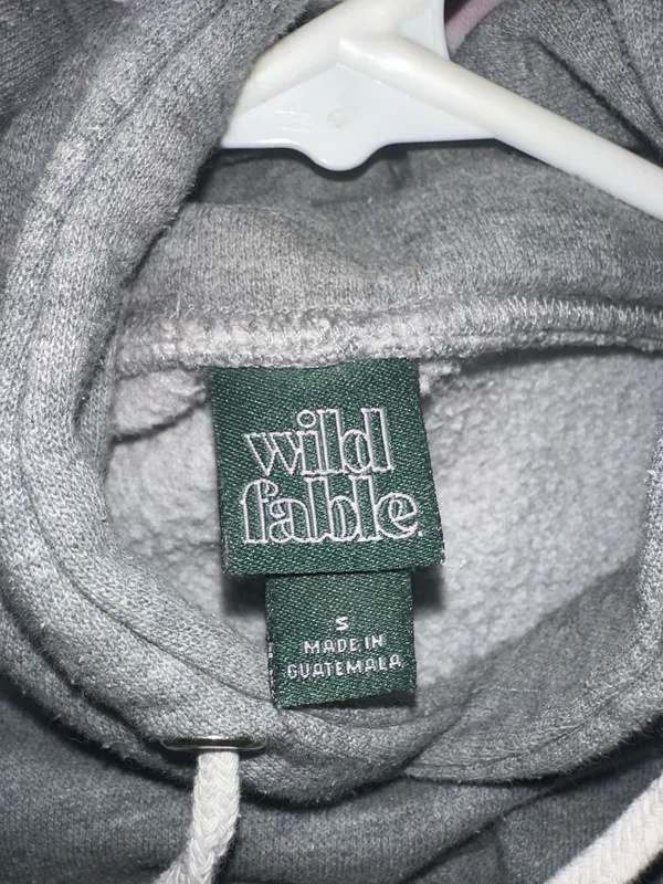 Wild Fable Grey Cropped Hoodie - Image 4