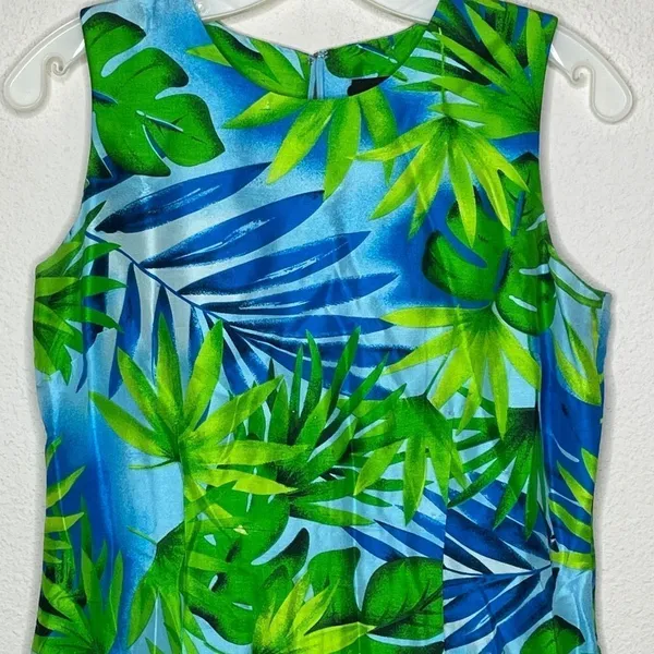 Vintage Moda Seta‎ Silk Sleeveless Dress - Image 4