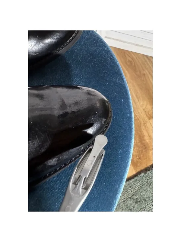 Vintage Miucha Y2K Knee High Black Leather Boots - Size 8 - Image 11