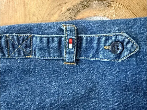 Tommy Hilfiger Tommy Jeans Chambray Button Front Utility denim.Shirt XXS - Image 5