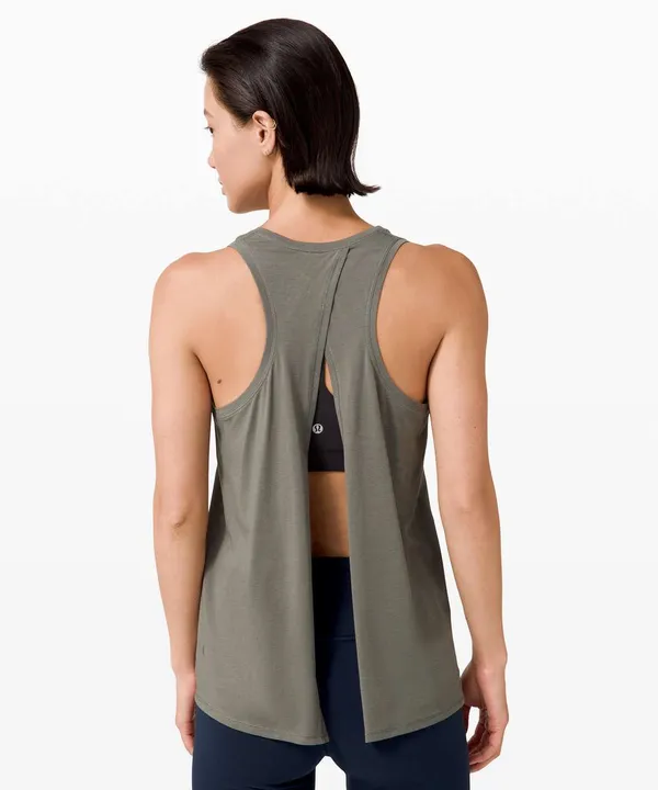 Lululemon All Tied Up Tank Grey Sage  - Image 5