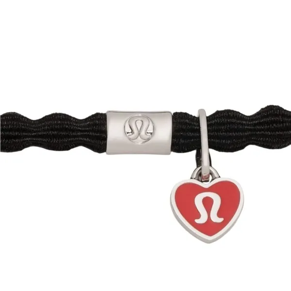 Lululemon Charm Hair Ties 3 Pack Black/Silver - Image 3