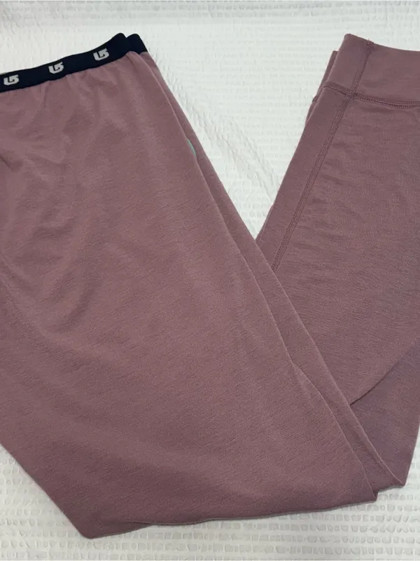 Burton Mauve Base Layer Pants with Aqua Graphic - Image 4
