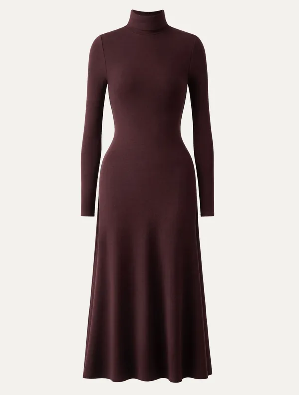 OGL Brown turtle neck maxi dress - Image 3
