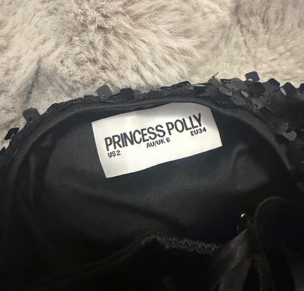 Princess Polly Mini Dress Black - Image 3