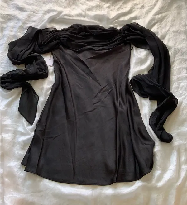 Princess Polly Adoration Mini Dress Black - Image 3