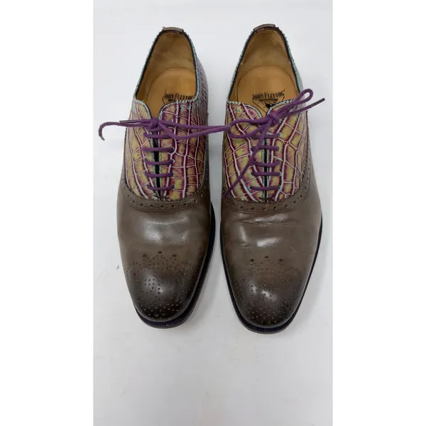 John Fluevog city Angels Damascus classic brogued Oxford sz 10.5 - Image 4