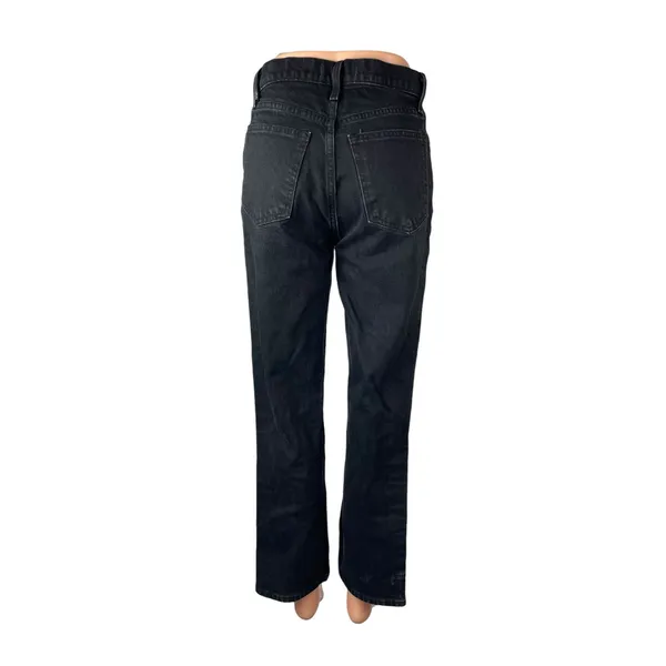Abercrombie & Fitch Women's Black Ultra High Rise Straight Denim Jeans Pants 2 - Image 4