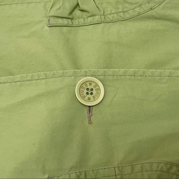 Plugg Light Green Cotton Blazer with Bow Pocket Accents - Image 4