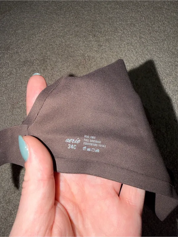 aerie Smooth Molded T-Shirt Bra in Dark Brown - Image 3