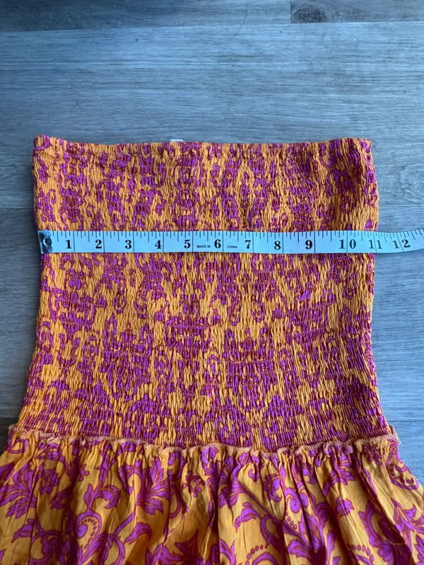 Abel the Label Floral Orange Hot Pink Dress - Image 4