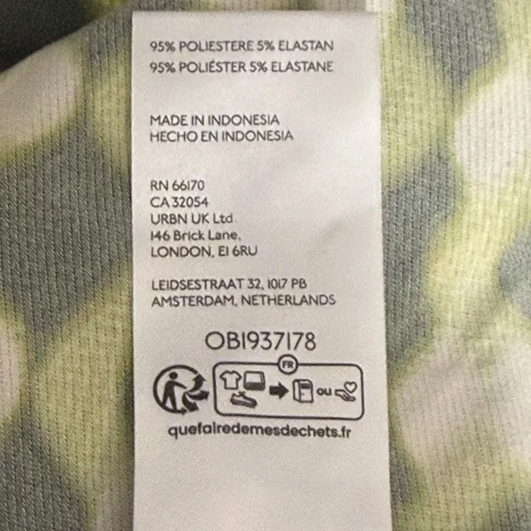 NWT Y2K Urban‎ Outfitters Geometric Green Top Size Small - Image 9