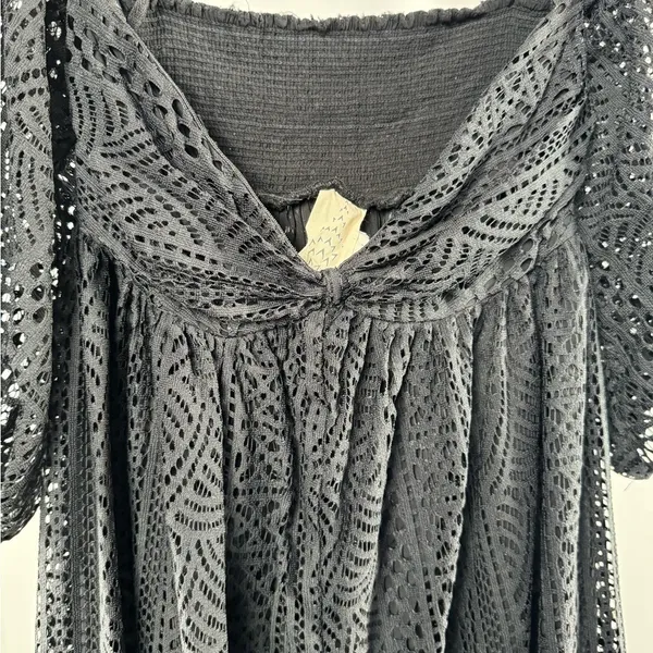 Free People Emmy Lou Mini Dress in Black‎ Size Small - Image 11