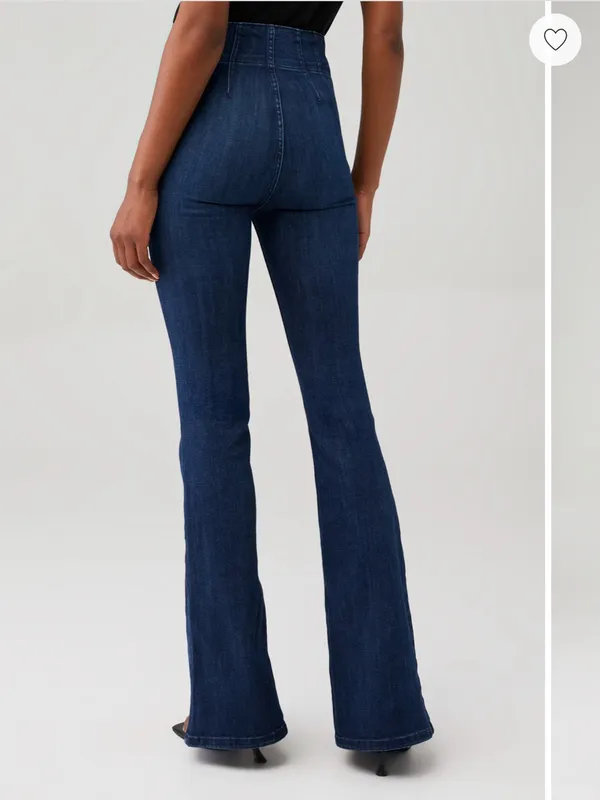 Free People We The Free Jayde High-Rise Flare Jeans 25 in Night Sky - Image 3