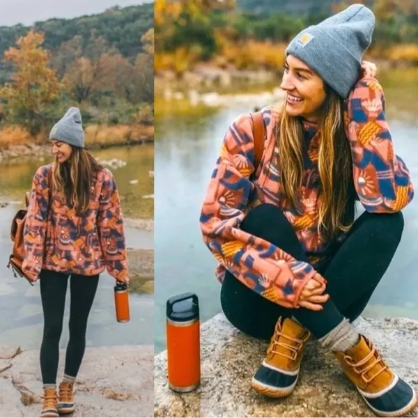 NWOT RARE Patagonia Synchilla Snap T Canyon Block Big Sisu Fleece Pullover Sz Xs - Image 2