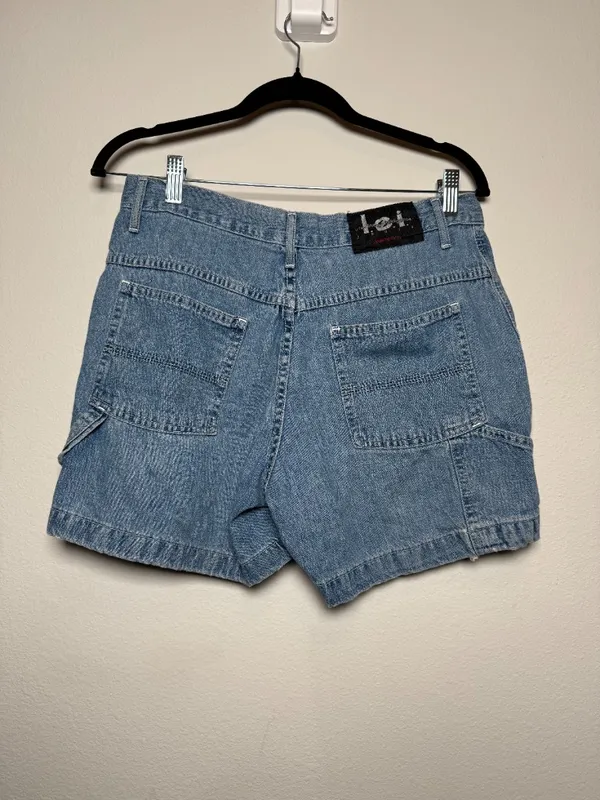 Vintage Y2K L.E.I Carpenter Denim Jean Shorts - Image 3