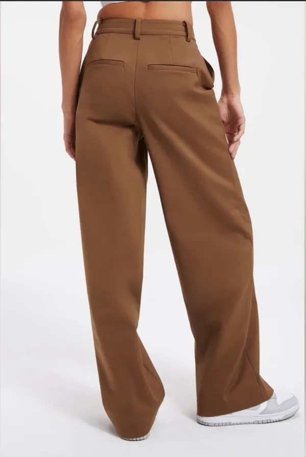 Good American // NWT Sepia Woven Trousers - Image 4