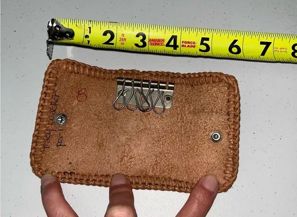 Leather Horse Head Key Pouch Unisex Brown - Image 6