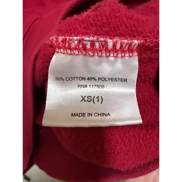 Wound Up Strong Like My Coffee Graphic‎ Sweatshirt Burgundy Fleece Crewneck XS - Image 5
