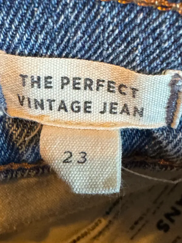 Madewell the perfect vintage Jean raw hem sz 23 EUC - Image 9