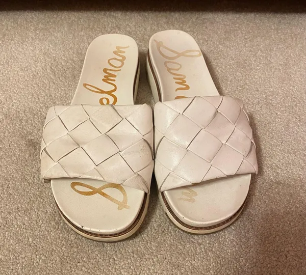White Sam Edelman Sandals - Image 4