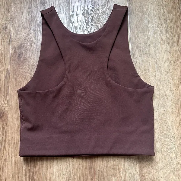 Girlfriend Collective Brown Paloma Racerback Sports‎ Bra Size XS - Image 5