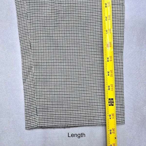 Frmz Gray Houndstooth Stripe Chic Office Work Formal KPop Preppy‎ Pants Large - Image 11