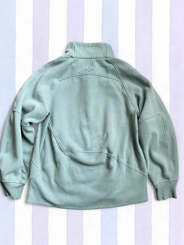 Lululemon Sage Green Funnel Neck Scuba Pullover Size XS/S - Image 5