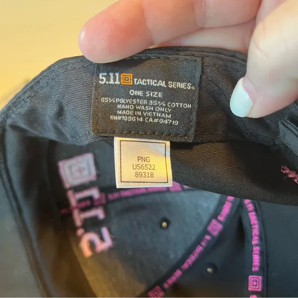 5.11 Tactical Womens Black Pink Hat 2001 - 2011 Never Forget Chief Supply 911‎ - Image 3