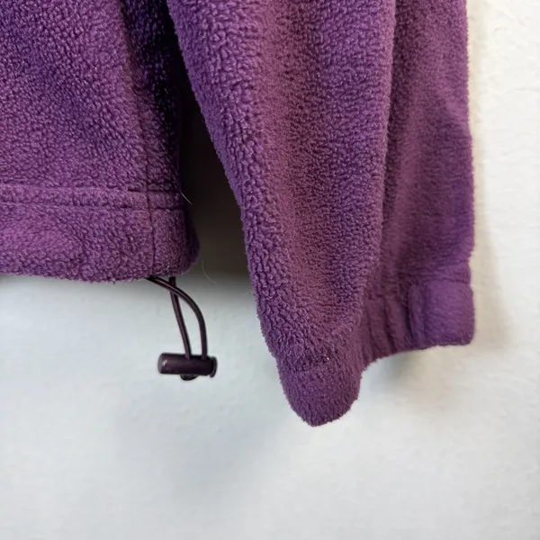 Columbia Sportswear Women's Medium Full Zip Purple Fleece Jacket - Image 2