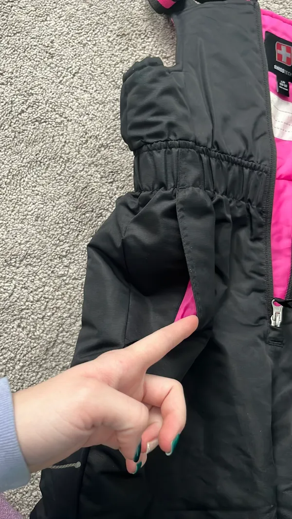 Swiss Tech Snow Bibs Black Size XS - Image 3