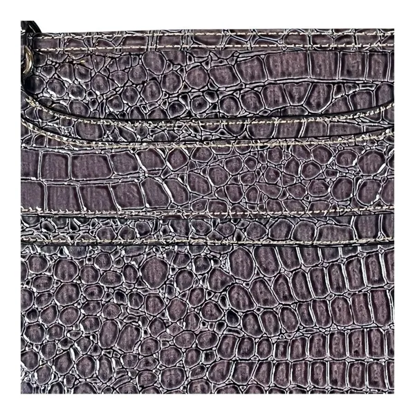 Attention Tote Bag Womens Large‎ Purple Croc Embossed Laptop Work Professional - Image 3