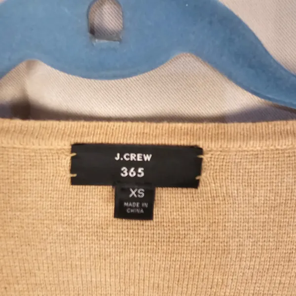 J Crew Womens Beige Brown Juliette Collarless Sweater Blazer XS‎ - Image 4