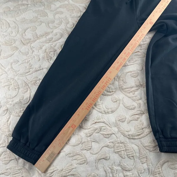 Pimkie Collection Womens Black Jogger Sweatpants Fleece Lined‎ Drawstring Waist - Image 5