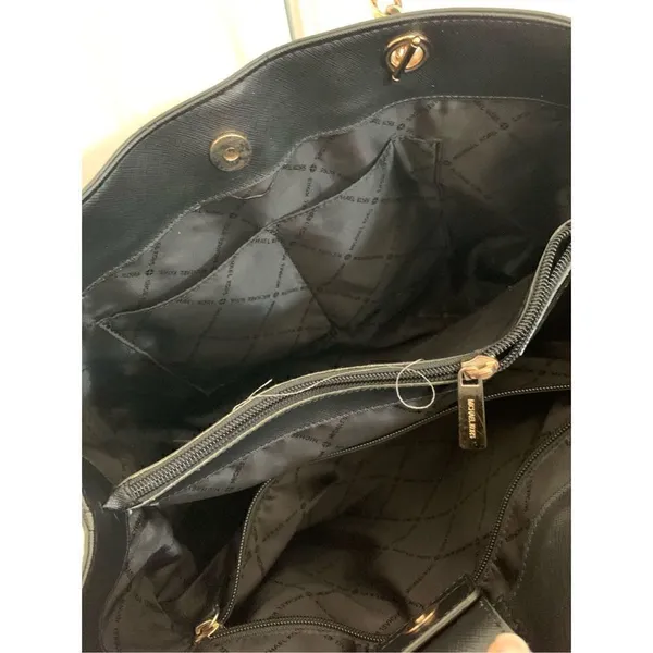 Michael Kors black handbag tote - Image 3