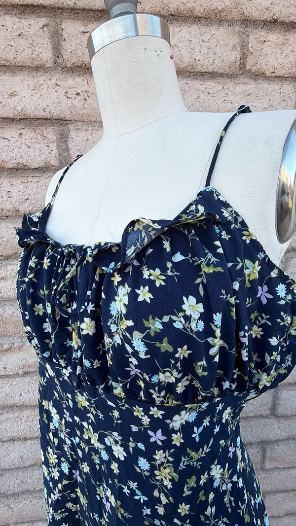 💫 Cotton Candy LA Navy Floral Mini Dress | Size XL - Image 3