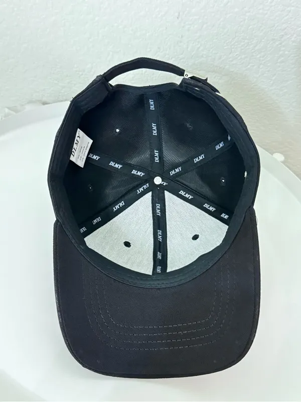 DLMY Black Embroidered Baseball Cap Hat NWOT Adjustable Streetwear Y2K⁠ - Image 4