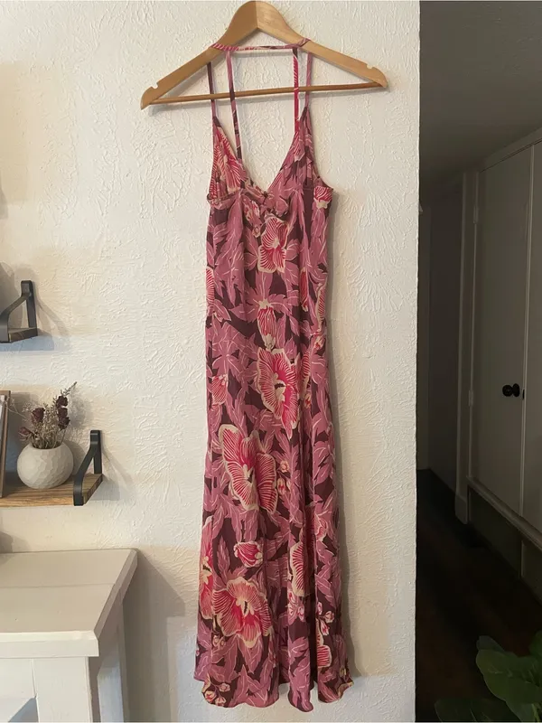 Equipment Pink Floral Slip Allianna Dress 100% Silk XSMALL - Image 5