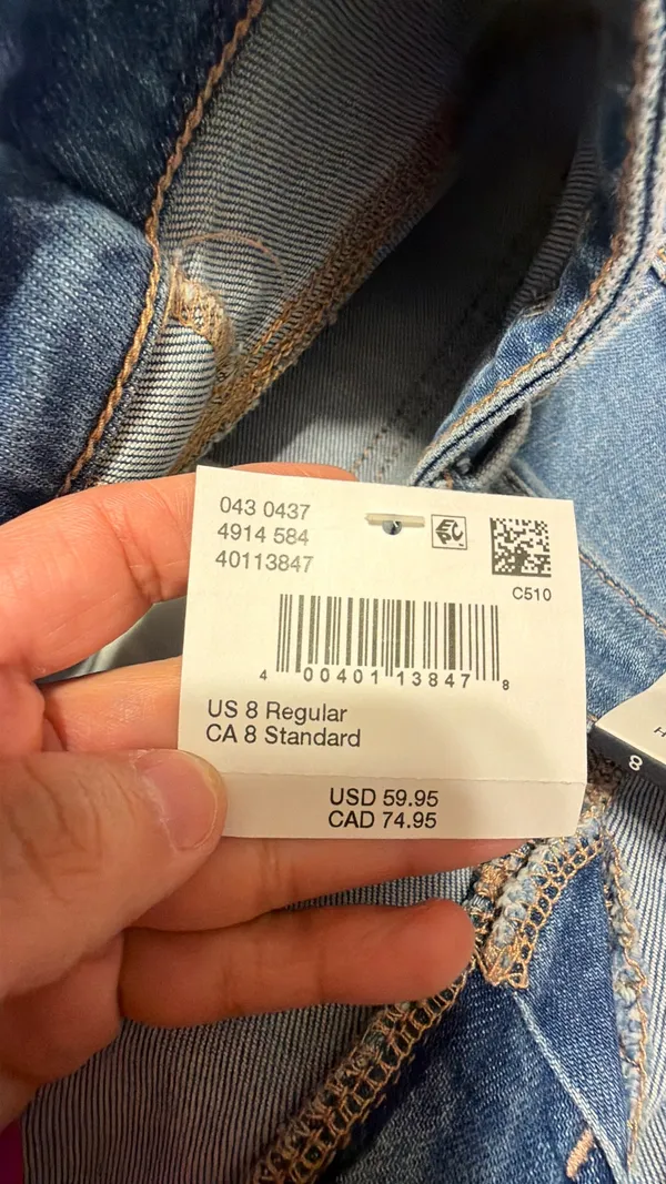 American Eagle Outfitters Light Blue Wide-Leg Cargo Jeans - Image 5