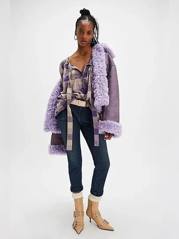 Free people Big Bow Plaid Pullover - Image 4