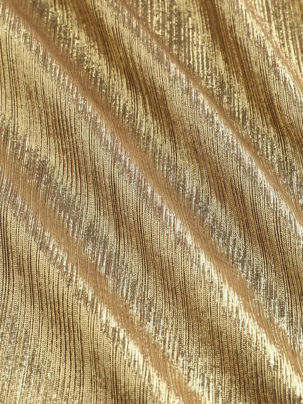 Cider NWT  METALLIC V-NECK SOLID WRAP MINI DRESS – SIZE SMALL - Image 9