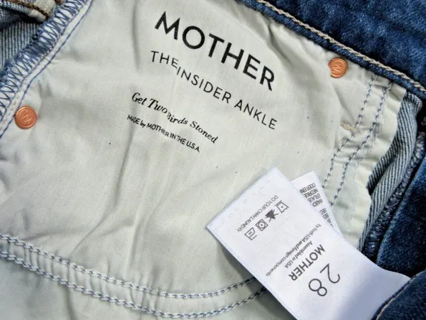 NWT Mother Superior Insider Ankle in Get Two Birds Stoned Crop Bootcut Jeans 28 - Image 7