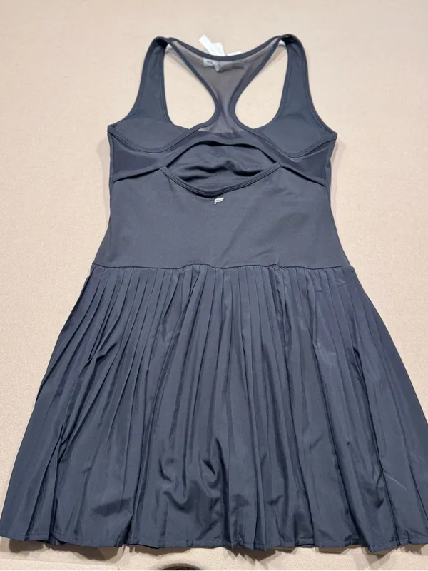 Fabletics Black Hot Shot Pleated Dress Classic Mini - Image 4