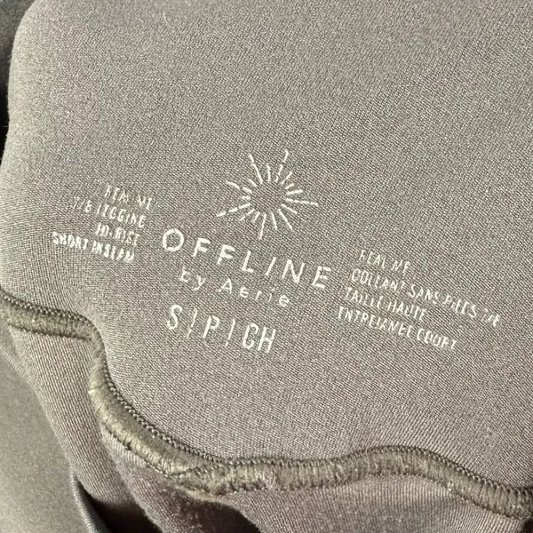 Aerie Offline Short Cocoa Brown Real Me 7/8 Mid Rise Athletic‎ Leggings S - Image 5