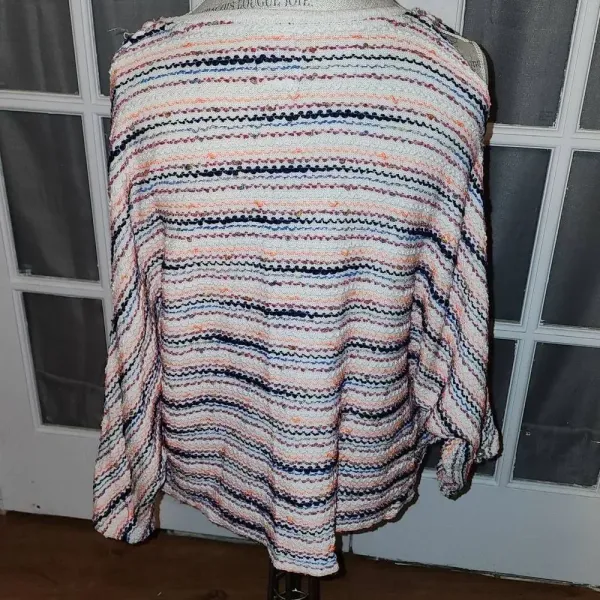 Anthropologie Postmark Womens Malu Soacedyed Cold Shoulder‎ Top XL - Image 2