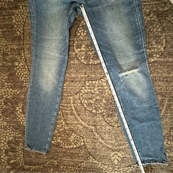 Mother Denim Women’s Size 27 Popism Blue The Looker High Rise Ankle Skinny Jeans - Image 14