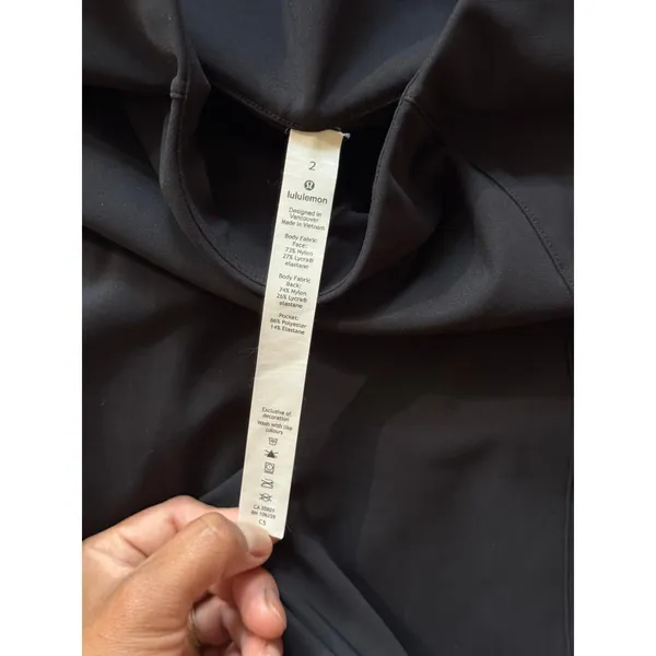 Lululemon Women's High Rise‎ Groove Pants Black Athletic Comfort Size 2 - Image 3