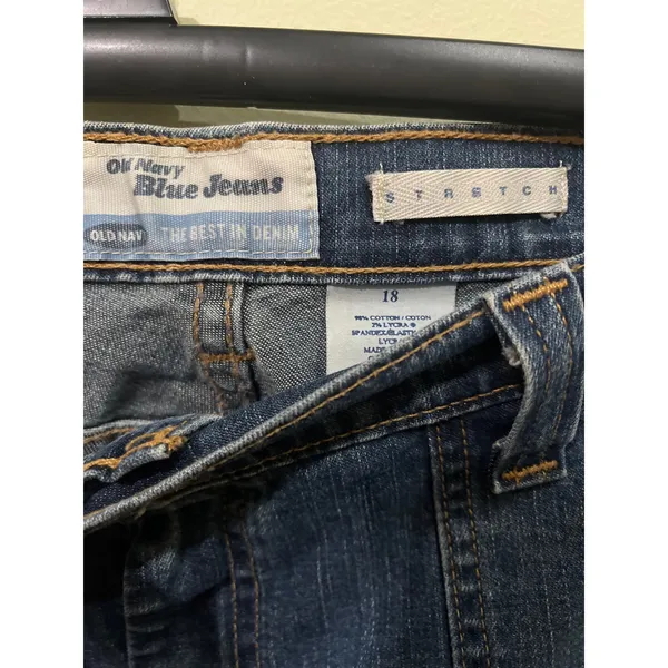 Old Navy Blue Jeans Bootcut Denim Women’s 18 Y2K Vintage - Image 3