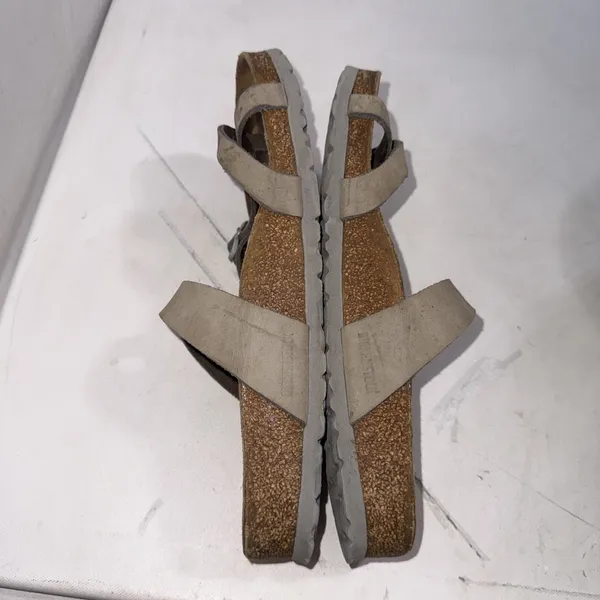 Birkenstock Gray Leather Outdoor Gorpcore Cork Footbed Sandals Women's Size 40 - Image 5