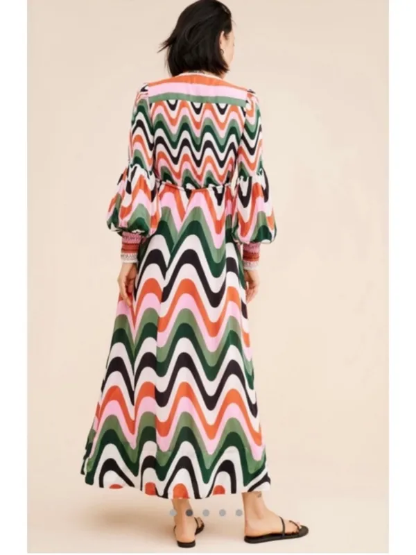 FARM Rio Wave Gradient Maxi Dress- size XS - Image 2